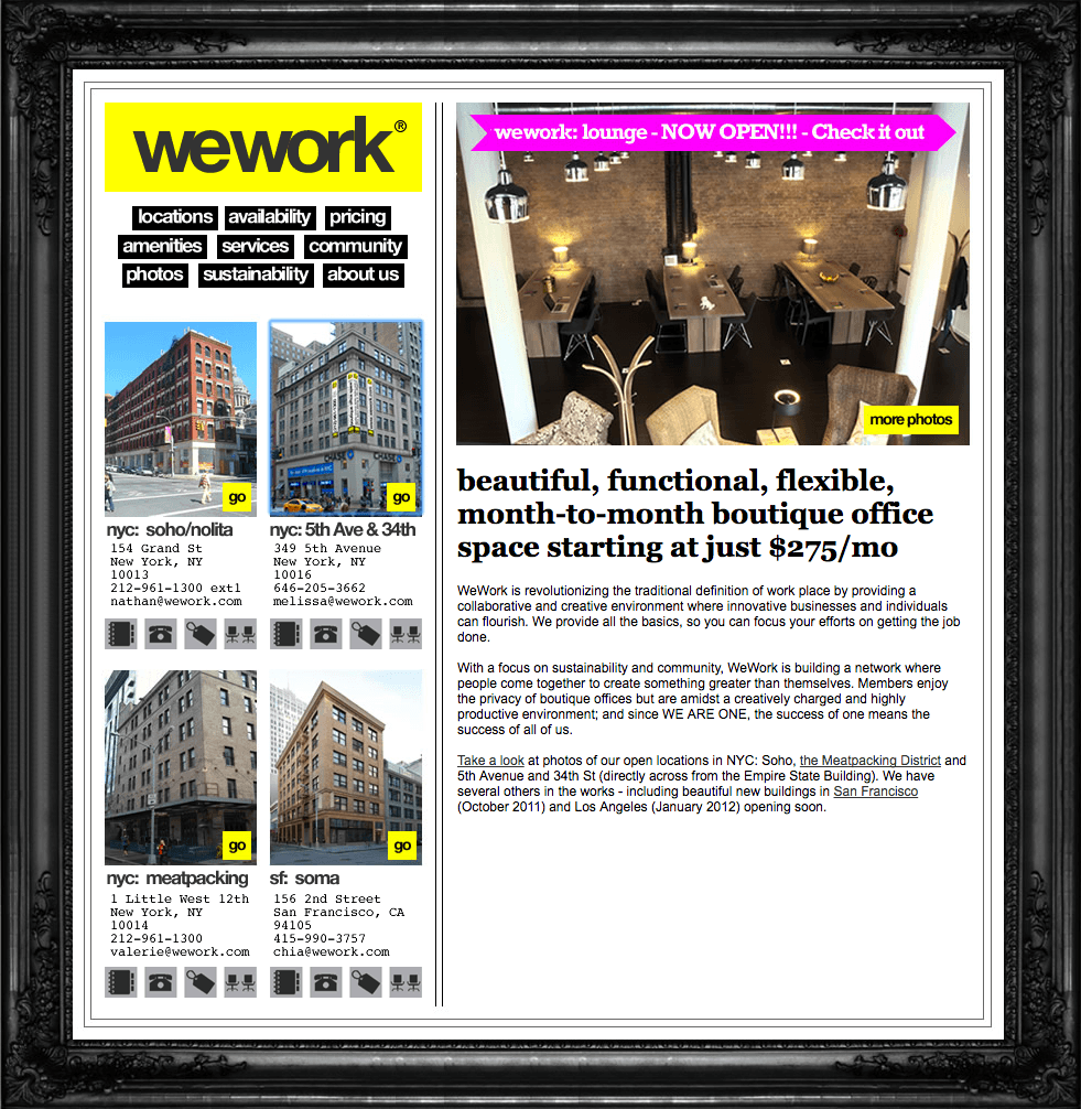 WeWork MVP